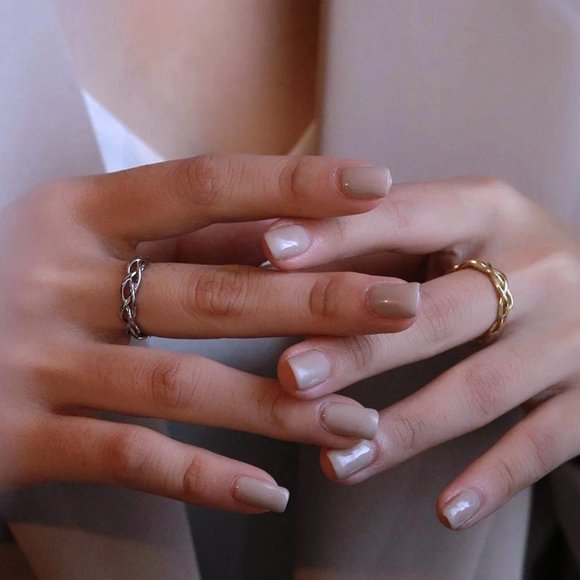 Sterling silver adjustable shank Chain link ring - Picture 2 of 12